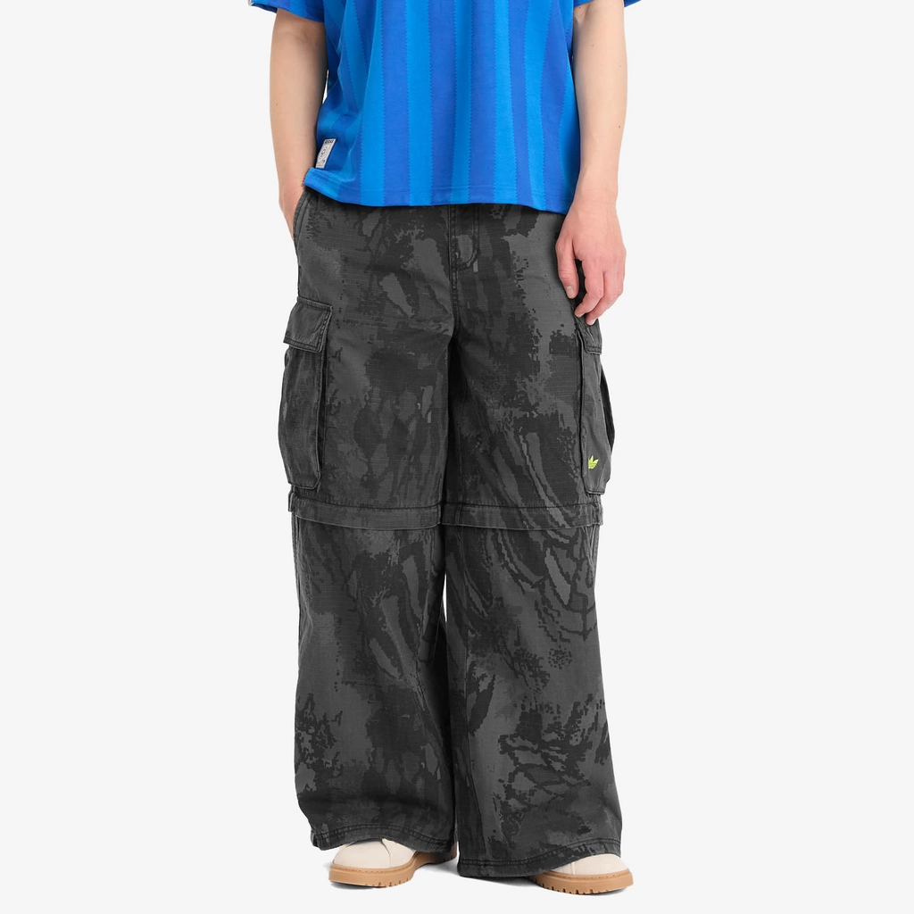 Adidas Originals Men's Camo Zipoff Cargo Pants Grey Camo